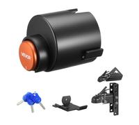 VEVOR Anhängerschloss, kompatibel mit 58,7 mm Kugelkupplungen, Anhängerkupplungsschloss mit 3 Schlüsseln, korrosionsbeständig, Diebstahlschutz, Sicherheitsschloss für Wohnmobile, Anhänger, Boote