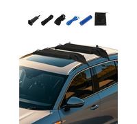 VEVOR Aufblasbarer weicher Dachgepäckträger-Pads, 95 cm Universal-Autodachgepäckträgerpolster, 40 kg belastbarer Kajakträger mit 2 Zurrgurten & Seilen & Handluftpumpe für Kanus Surfbretter SUPs