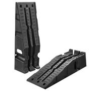 VEVOR Autorampen Auffahrrampen 2 Stk. 17 cm Hubhöhe, tragbare Auto-Servicerampen für Wartung in der Garage & Ölwechsel & Reparatur von Lkw, 1814 kg (pro Rampe) belastbar Auffahrhilfe Schwarz