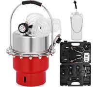 VEVOR Bremsenentlüftungsgerät 5L, Pneumatischer Druckluft Bremsenentlüfter 0-10 Bar, Bremsen Entlüftungsgerät Bremsenentlüfter (Rot)