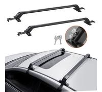 VEVOR Dachträger Dachgepäckträger Auto Querträger 2 Stk. Dachträger 70,3 kg Tragfähigkeit, geeignet für PKW Abstand zwischen Dachrinnen 105-109 cm, Abstand von Dachrinnen zu Fenstern 6 cm