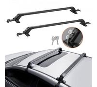 VEVOR Dachträger Dachgepäckträger Auto Querträger 2 Stk. Dachträger 70,3kg Tragfähigkeit, Geeignet für PKW Abstand zwischen Dachrinnen 105-109cm, Abstand von Dachrinnen zu Fenstern 6cm