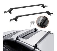 VEVOR Dachträger Dachgepäckträger Auto Querträger 2 Stk. Dachträger 70,3kg Tragfähigkeit, Geeignet für PKW Abstand zwischen Dachrinnen 105-109cm, Abstand von Dachrinnen zu Fenstern 6cm