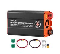 VEVOR DC-DC Batterieladegerät mit MPPT 350 W 30 A, Ladebooster Dual-Eingang für Solarpanel/Lichtmaschine, Laden für LiFePO4-Bleiakkus, 12 V/24 V-12 V/24 V, für Wohnmobil Notstromversorgung zu Hause