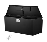 VEVOR Deichselbox Truckbox 1245 x 353 x 470 mm aus Stahl, 50 kg Belastbare Werkzeugaufbewahrungsbox mit Schloss & Schlüsseln, Anhängerbox für Pickup-Ladeflächen Wohnmobile SUVs Geländewagen, Schwarz