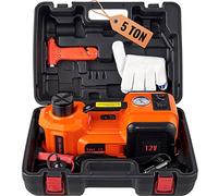 VEVOR Elektrisch-Hydraulischer Wagenheber 5 t, 180 W Elektrowagenheber Hydraulikzylinder 155-450 mm, Hydraulik Handpump Wagenheber für Autos, SUVs usw. mit Batterieclip, Werkzeugkasten, Netzkabel