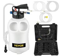VEVOR Handpumpe Ölabsaugpumpe Ölpumpe Absaugpumpe 10 L, Ölfluidextraktor Handpumpe 9,91 x 5,59 x 14,99 cm, Umfüllpumpe Saugpumpe Flüssigkeitsextraktoren mit 14 gängigsten Adapter, Ölpumpen-Set