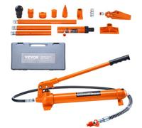 VEVOR Hydraulikzylinder-Bausatz – tragbarer 10 t Wagenheber, 1,4 m Ölschlauch, Koffer, Orange