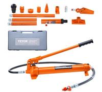 VEVOR Hydraulikzylinder-Bausatz – tragbarer 10 t Wagenheber, 1,4 m Ölschlauch, Koffer, Orange