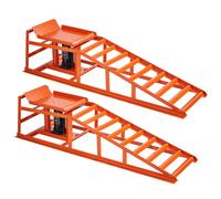 VEVOR hydraulische Autorampen Auffahrrampen 2 Stk. 27-36 cm Hubhöhe, tragbare Auto-Servicerampen für Wartung in der Garage & Ölwechsel & Reparatur von Lkw, 1 t (pro Rampe) belastbar Auffahrhilfe