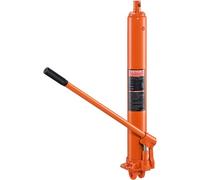 VEVOR Hydraulischer Langer Ram-Wagenheber, 3 t Motorhebezylinder mit Einzelkolbenpumpe & Flacher Basis, Hydraulischer Auto-Flaschenheber für Motorhebebühnen, Garagen-/Ladenkrane, Bauernhof usw.