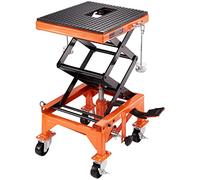 VEVOR Hydraulischer Motorradheber 158 kg Belastbar Motorrad Heber Motorradhebebühne Montagebock Motorrad, Einstellbare 350-905 mm Montagebock Motorradlift, Motoständer in Garage & Außenbereichen