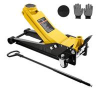 VEVOR Hydraulischer Rangierwagenheber 3 t Tragkraft, Wagenheber aus Stahl mit Doppelkolben-Schnellhubpumpe & Fußpedal, Autoheber für Sportwagen SUVs Pickups, 75-500 mm Hubbereich, Rennwagenheber