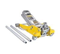 VEVOR hydraulischer Rangierwagenheber Wagenheber mit niedrigem Profil 3 t, robuster hydraulischer Wagenheber aus Aluminium hydraulischer Wagenheber mit Doppelkolben-Schnellhubpumpe, gelb 93-465 mm