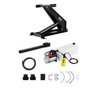 VEVOR Hydraulisches Kipplift Kit 10 t Kippanhänger Hydraulisches Scherenhebe-Kit Standard-Kit, Kippbett-Kit mit 12-V-Hydraulikpumpeneinheit geeignet für Kippanhänger mit Scherenhebebühne