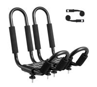 VEVOR Kajak-Dachgepäckträger, 1 Paar J-Bar, Weicher Dachgepäckträger, Befestigung Oben, Träger für Kajak, Surfbrett, Kanu, SUP, Skibrett, Montage an Auto, SUV, LKW, 1 Kajak