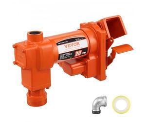 VEVOR Kraftstoff-Transferpumpe, 12 V, 75,7 L/min, 1/4 PS, Absaugpumpe mit hohem Durchfluss & Kraftstoff-Sammelkasten-Design für Benzin, Diesel