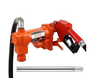 VEVOR Kraftstoff-Transferpumpe, 12 V DC, 60,5 L/min, 1/4 PS, Benzin-Absaugpumpe mit Düse, Auslassschlauch & Saugrohr für Benzin, Diesel, Kerosin, Ethanol- und Methanolmischungen und Biodiesel