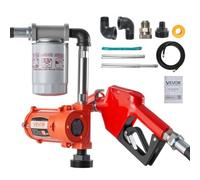 VEVOR Kraftstoffpumpe, 12 V DC, 37 L/min, Dieselpumpen-Set, mit automatischer Abschaltdüse, Förderschlauch, Überhitzungsschutz, Stromkabel, explosionsgeschützt, für Benzin, Diesel & Kerosin