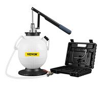 VEVOR Motor Öl Wechsel Absaugpumpe Umfüllpumpe Kupfer, 7,5 L Handpumpe, Vakuum Ölabsaugpumpe Manuell, Ölpumpe Getriebeöl absaugen mit Regelventil 15 gängigste Adapter für meisten Autos