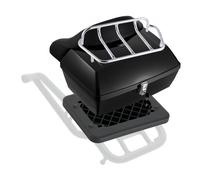 VEVOR Motorrad-Topcase Motorradkoffer 48 L universelle Heckbox aus PP-Material, wasserdichte & abnehmbare Motorrad-Topbox mit Mehrlochboden & Regal Helmkoffer (565 x 500 x 380 mm)