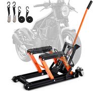 VEVOR Hydraulischer Motorradheber 700 kg Belastbar Motorrad Heber Motorradhebebühne Montagebock Motorrad, Einstellbare 120-385 mm Montagebock Motorradlift, Motoständer in Garage & Außenbereichen