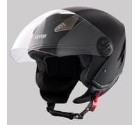 VEVOR Motorradhelm Motocross-Helme 3/4 Gesicht Größe L, Helme aus ABS mit Bluetooth-Schlitz & Wechselglas, DOT-geprüfter bequemer Motocross-Helm, für Jugendliche & Erwachsene schwarz