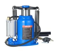 VEVOR pneumatischer Flaschenwagenhebr Wagenheber 32 t 255-415 mm Hubbereich, lufthydraulischer/manueller Stempelwagenheber Wagenheber mit Pumpe für SUV Pickup Lkw Wohnmobil Autoreparatur blau