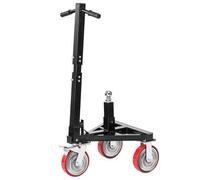 VEVOR Rangierhilfe Anhänger, Anhängerwagen, 1587 kg Stützlast, 460 & 560 mm Höhe, 50,8 mm Kugel, 20,32 cm Schwenkräder, verstellbare Grifflänge, zum Bewegen von Wohnmobilanhängern und Booten