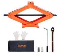 VEVOR Scherenwagenheber Manuell Auto-Scherenwagenheber 2,5 t, Wagenheber mit Schlagschrauber, Werkzeugkasten, Handkurbel, 95-435 mm Hubbereich Wagenheber für PKW, SUV, Limousine usw.