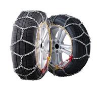 VEVOR Schneeketten Reifenketten aus Mangan-legierter Stahl, Notfall-Traktionsketten, 2 Stk. Universal Auto Schneeketten Schwerlast Notfallzugketten für Autos Pickups SUVs Lkws, Silber