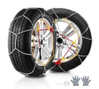 VEVOR Schneeketten Mangan Legierung Stahl Traktion Reifen Ketten Silber 2 Stk.