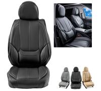 VEVOR Sitzbezüge, Universal-Autositzbezüge für Vordersitze, 6-teiliger Kunstleder-Sitzbezug, vollständig geschlossenes Design, abnehmbare Kopfstütze und Airbag-kompatibel, Autos, SUVs und Lkws
