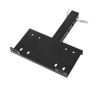 VEVOR Universal-Halterung für Anhängerkupplung, 6803 kg, Seilwinde Montageplatte Empfänger 50,8 mm, mit 2-Löcher-Montage, Stahl pulverbeschichtet, für Mountainbikes, UTV, LKWs, Schwarz