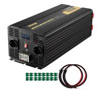 VEVOR Wechselrichter, 6000 W, modifizierter Sinus-Wechselrichter DC 12 V auf AC 230 V Auto-Konverter mit LCD-Display, LED-Anzeigen, EU-Steckdosen, Wechselrichter, für Auto, Wohnmobil, LKW, Boot, Reise