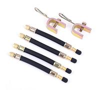 VGEBY Reifenventil Verlängerung, 4X 140mm Flexible Reifenventilverlängerung Reifenrad Truck Transit Adapter + Klemmen