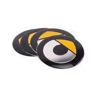 VGTDCDT 4 Stück Auto Nabendeckel Aufkleber für Smart 451 Smart 453 fortwo 2009-2020 57mm, Radnabenabdeckung Aufkleber Felgenaufkleber Wasserdicht Staubdicht Rostfrei