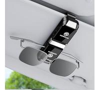 VGTDCDT Brillenhalter für Auto Sonnenblende für MG MG5 EV 2020-202, 180°Rotational Brillen Clip,Sonnenbrillenhalter Auto mit Doppelclip,Bla-ck