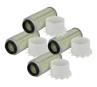 vhbw 4x Luftfilter kompatibel mit Yanmar B 17, B 17-2, B 15 EX 3 TNE 68-NBAB Bj. #gt;2004, B 17-1 Bagger - Äußerer Motorfilter