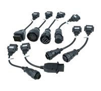 vhbw Set Adapter OBD1 auf OBD2 für LKWs z.B. passend für Iveco, Knorr, MAN, Mercedes, Renault, Scania, Volvo
