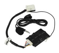 vhbw Bluetooth Adapter kompatibel mit Skoda Fabia, Octavia, Superb Autoradio - Inkl. Mikrofon, Klinkenkabel + Clip - 12-polig Quadlock