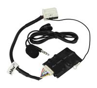 vhbw Bluetooth Adapter kompatibel mit VW Fox 2004-2011 RCD100/200/210/300/310/500/510, RNS2 Autoradio - Inkl. Mikrofon, Klinkenkabel + Clip