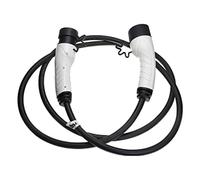 vhbw Ladekabel Typ 2 zu Typ 2 kompatibel mit Jeep Avenger, Compass, Compass PHEV Elektroauto, 3-phasig, 16 A, 11 kW, 3 m