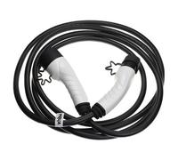 vhbw Ladekabel Typ 2 zu Typ 2 kompatibel mit Tesla Model S, Model 5, Model 3 Elektroauto, 1-phasig, 32 A, 7 kW, 5 m
