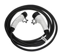 vhbw Ladekabel Typ 2 zu Typ 2 kompatibel mit Tesla Model S, Model 5, Model 3 Elektroauto, 3-phasig, 16 A, 11 kW, 7 m