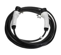 vhbw Ladekabel Typ 2 zu Typ 2 kompatibel mit Tesla Model X, Model Y Elektroauto, 1-phasig, 16 A, 3,5 kW, 10 m