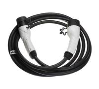 vhbw Ladekabel Typ 2 zu Typ 2 kompatibel mit Tesla Model X, Model Y Elektroauto, 3-phasig, 32 A, 22 kW, 5 m