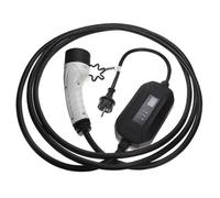 vhbw Ladekabel Typ 2 zu Typ F CEE 7/7 kompatibel mit Tesla Model S, Model 5, Model 3 Elektroauto, 1-phasig, 16 A, 3,5 kW, 5 m