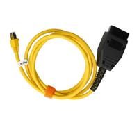 vhbw OBD Adapter 16 Pin OBD2 Buchse auf RJ45 Stecker kompatibel mit BMW 4er Serie F33, F35, F32 Auto, PKW, Motorrad - Verbindungsadapter