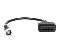 vhbw OBD2 Adapter 3Pin auf OBD2 16Pin kompatibel mit Yamaha 2017-2018 MT-07 Motorrad - 40 cm